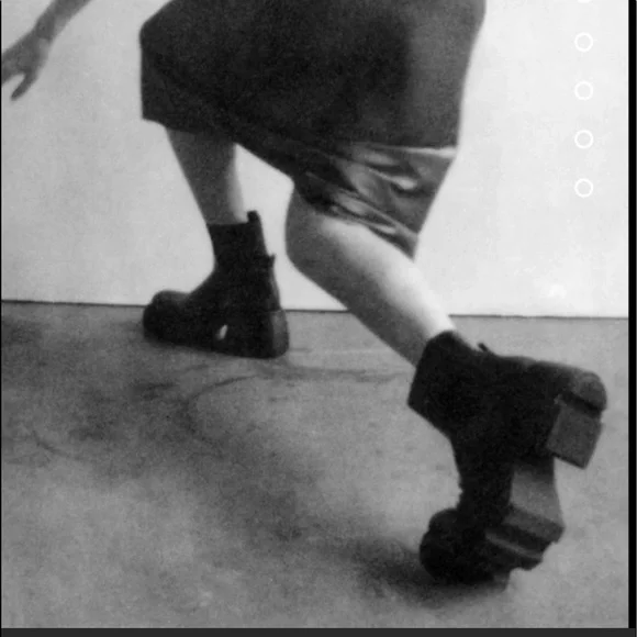 Zara chunky thick sole leather ankle boots - Picture 9 of 9